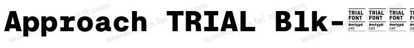 Approach TRIAL Blk字体转换